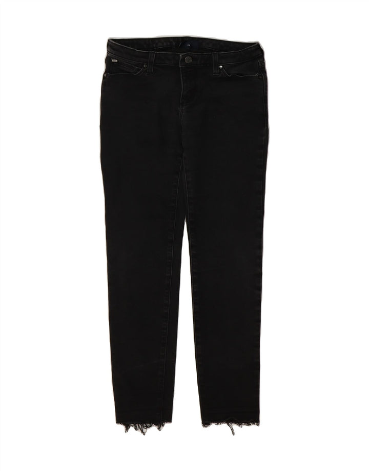 ARMANI Womens Slim Jeans  W28 L28 Black Cotton Vintage Armani and Second-Hand Armani from Messina Hembry 