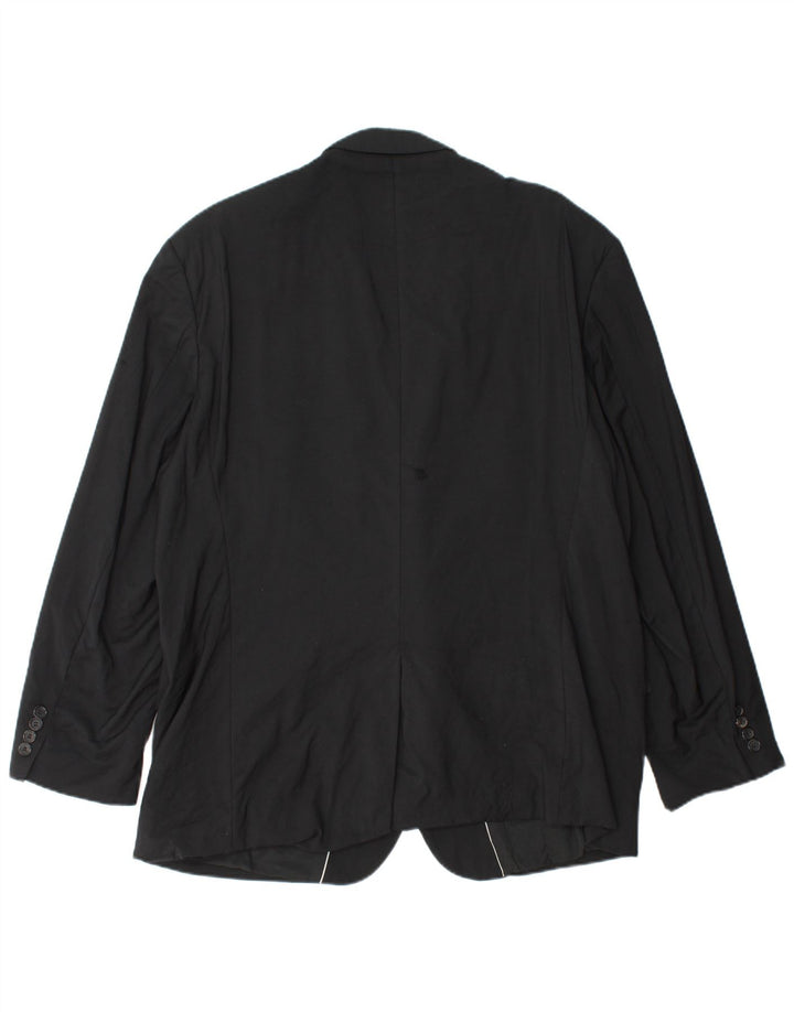 HUGO BOSS Herre Guabello 2-knaps blazerjakke UK 40 Stor sort viskose