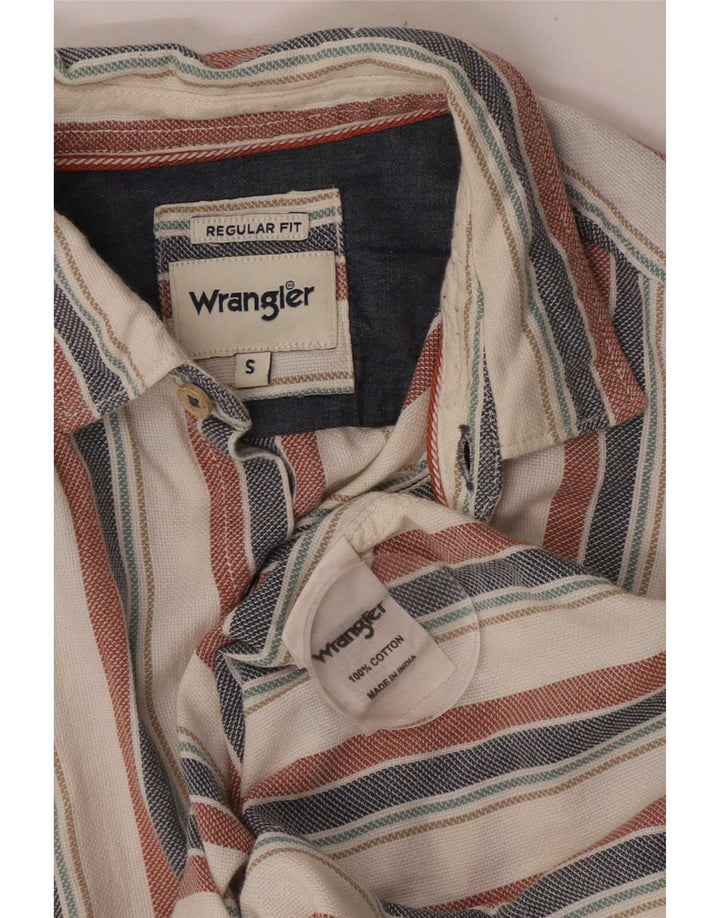 Wrangler Herre Regular Fit skjorte Lille flerfarvet stribet bomuld