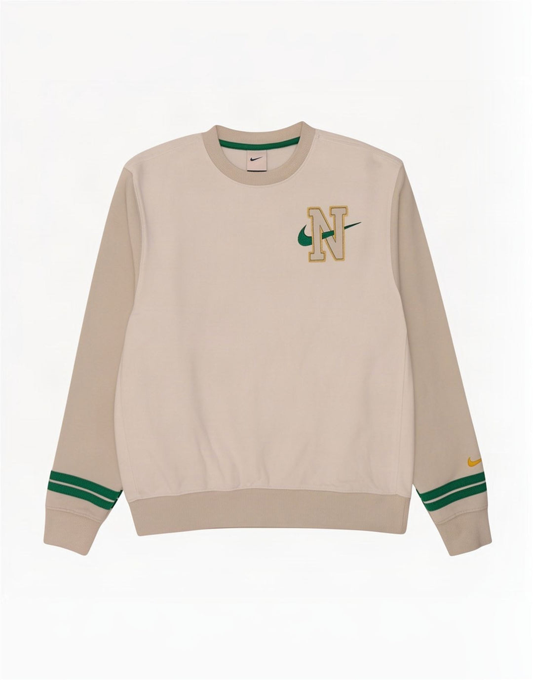 Nike Herre grafisk sweatshirt Jumper Medium White Colourblock Bomuld