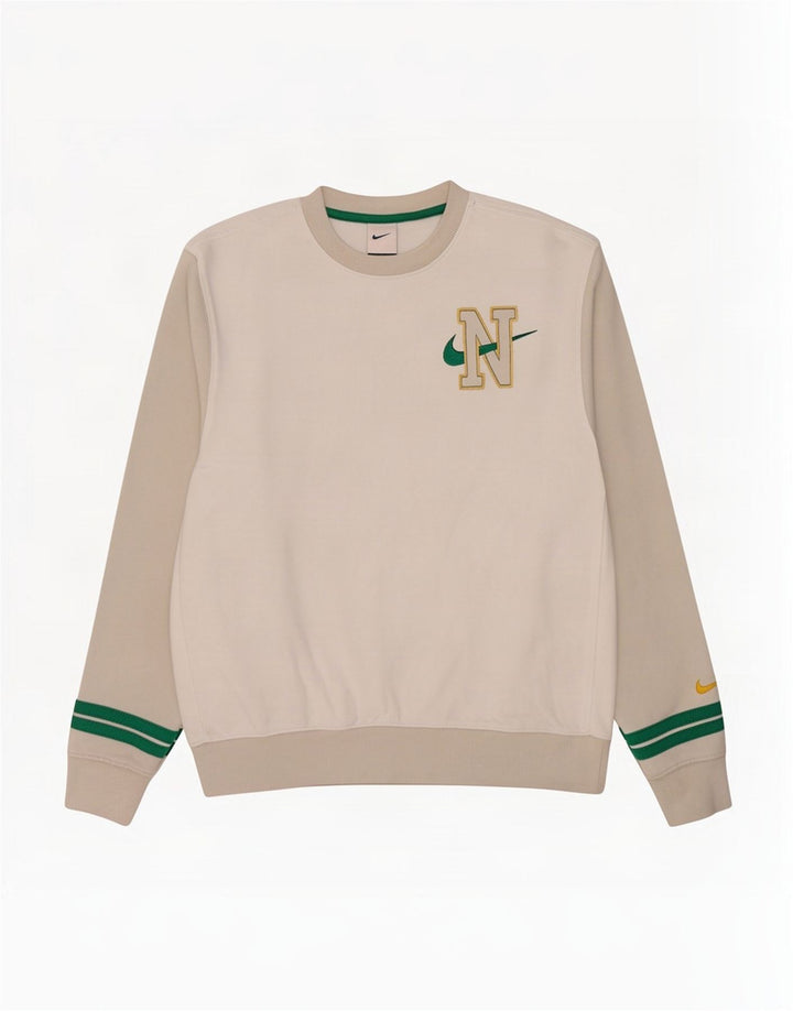 Nike Herre grafisk sweatshirt Jumper Medium White Colourblock Bomuld