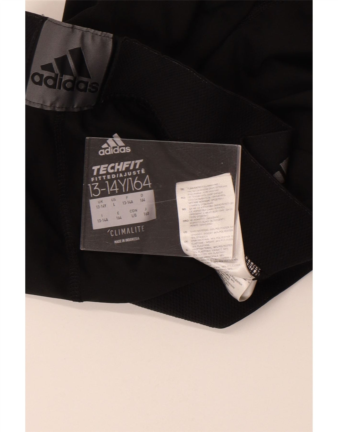 Adidas drenge Climalite grafiske leggings 13-14 år sort polyester