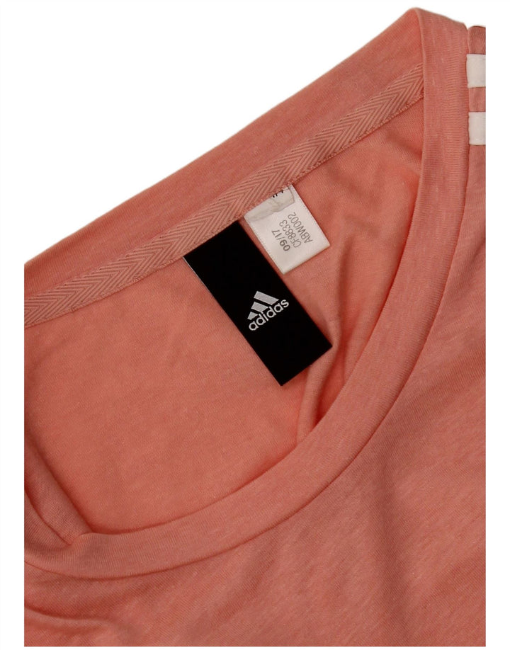 Adidas Dame T-Shirt Top UK 10 Small Pink