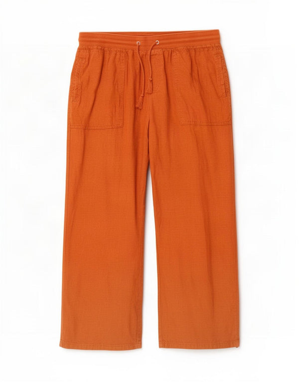Marks & Spencer bukser med brede ben til kvinder UK 14 Large W34 L26 Brun