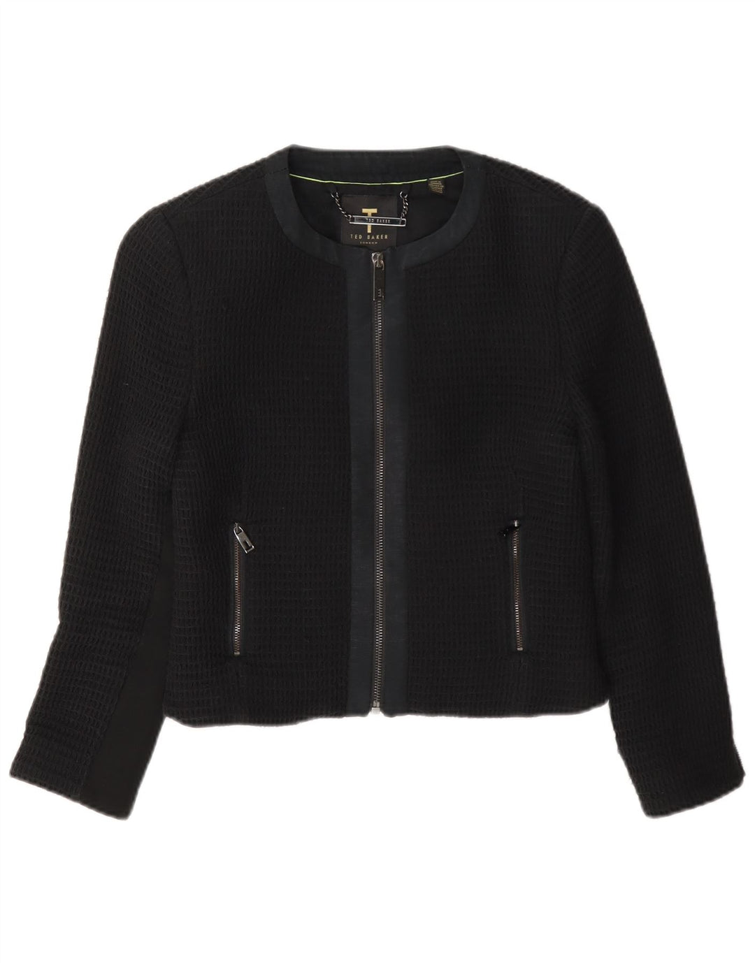 Ted Baker Bolero-jakke til kvinder størrelse 1 XS Sort bomuld