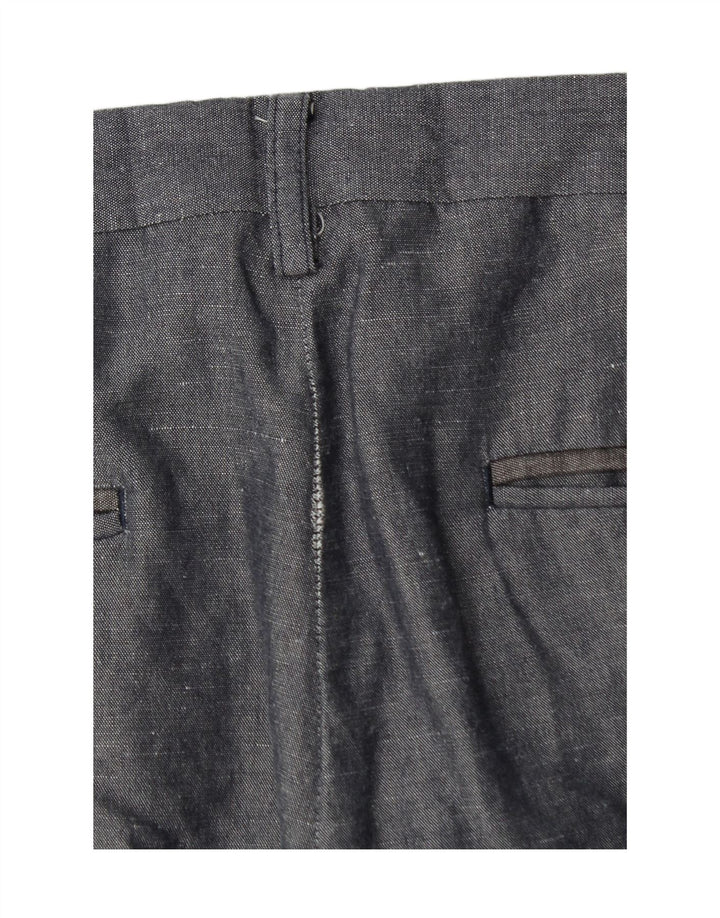 TED BAKER Straight Chino Bukser til mænd W34 L32 Blå Bomuld