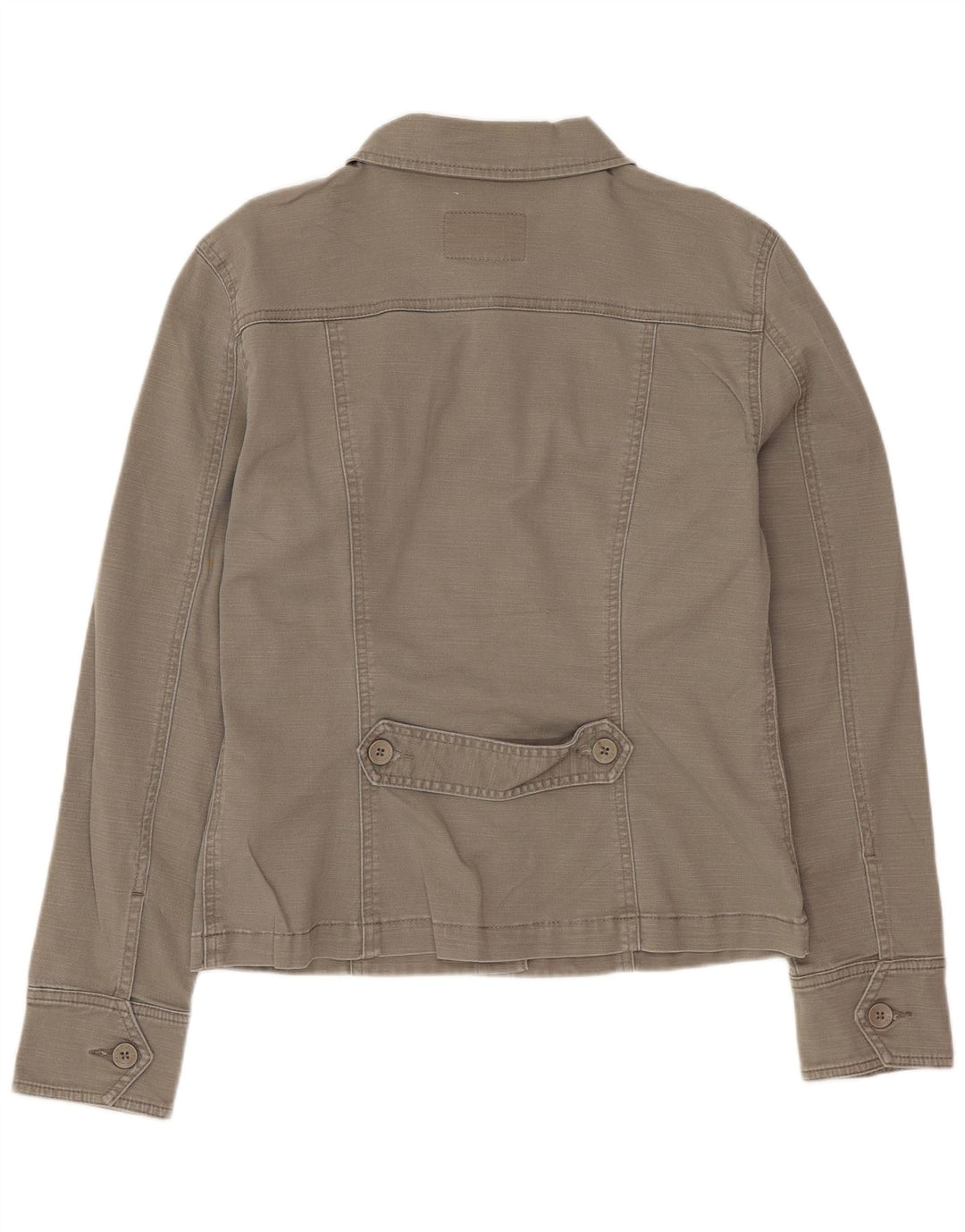 Calvin Klein Jeans Dame denimjakke UK 12 Medium Khaki Bomuld