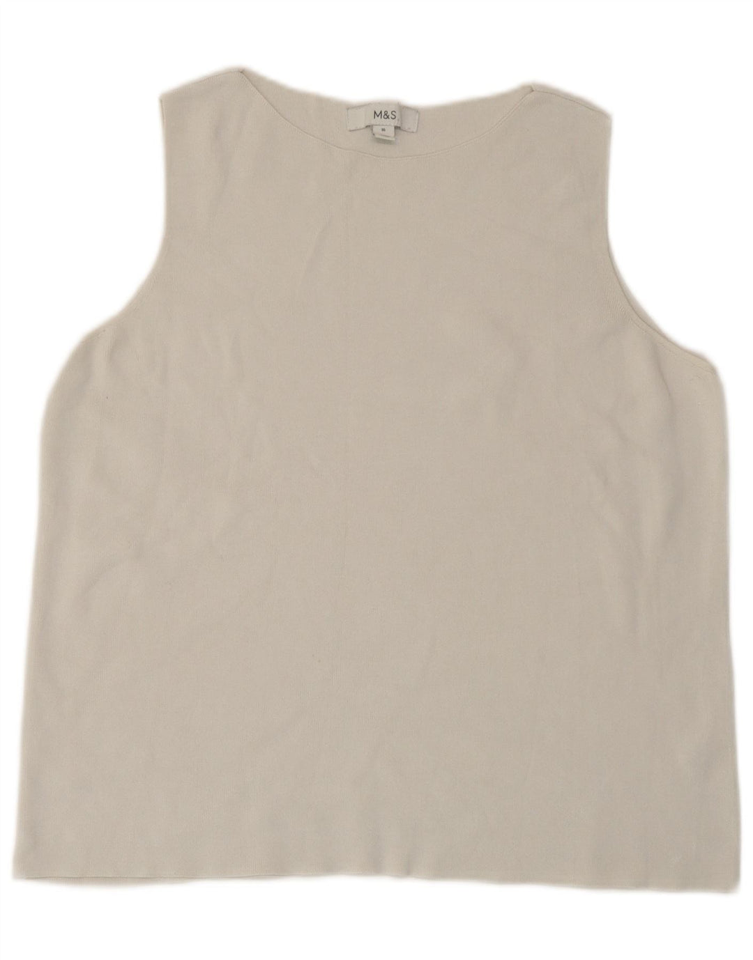 Marks & Spencer Damevest Top UK 16 Large Off White Viscose