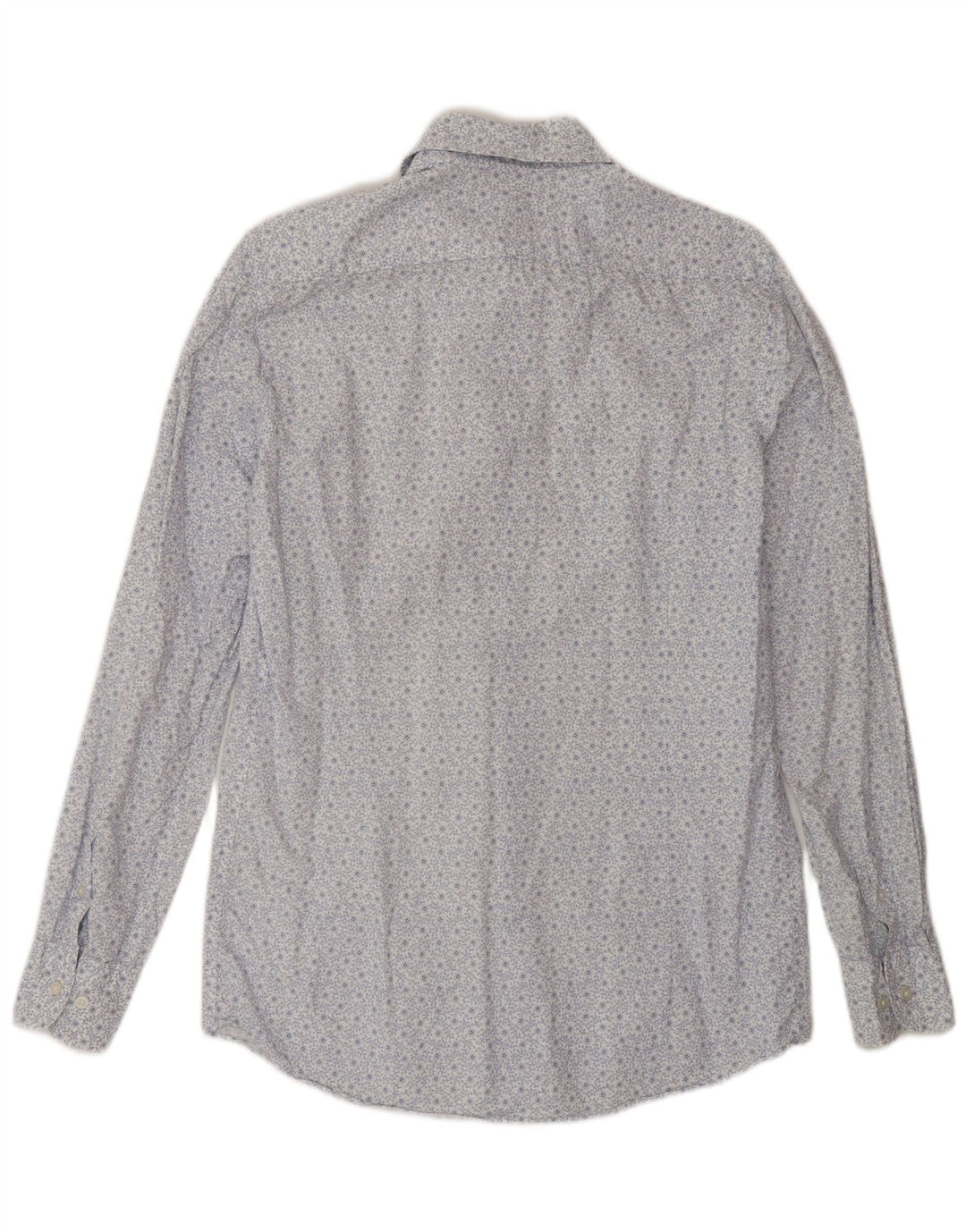 Massimo Dutti herreskjorte lille hvid blomstret bomuld