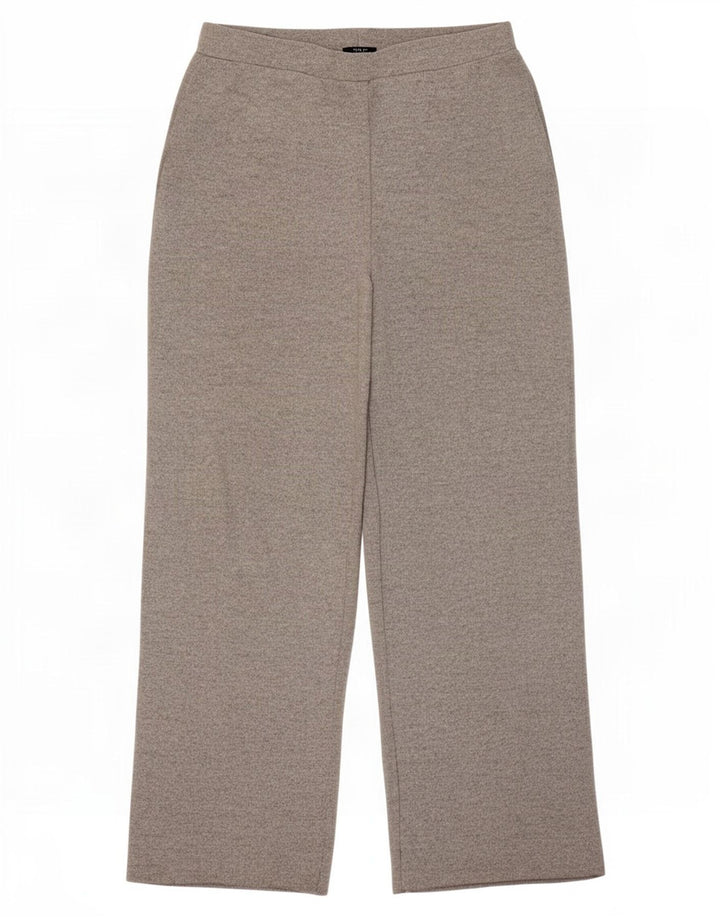 Zara Womens Tracksuit Bukser med brede ben UK 12 Medium Grey Polyester