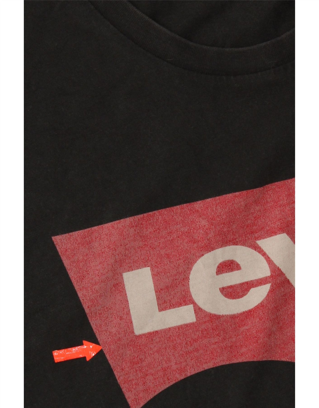 Levi's Herre grafisk T-shirt top XL sort bomuld