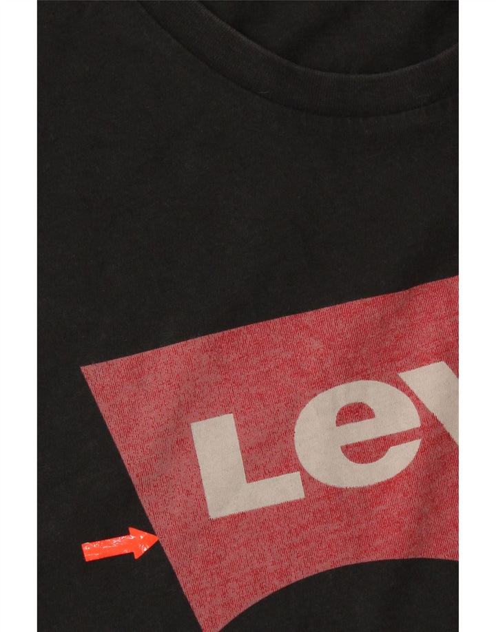 Levi's Herre grafisk T-shirt top XL sort bomuld