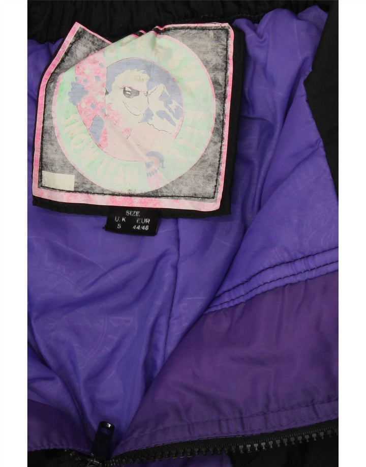 Vintage Skibukser til mænd Small Black Colourblock Polyester