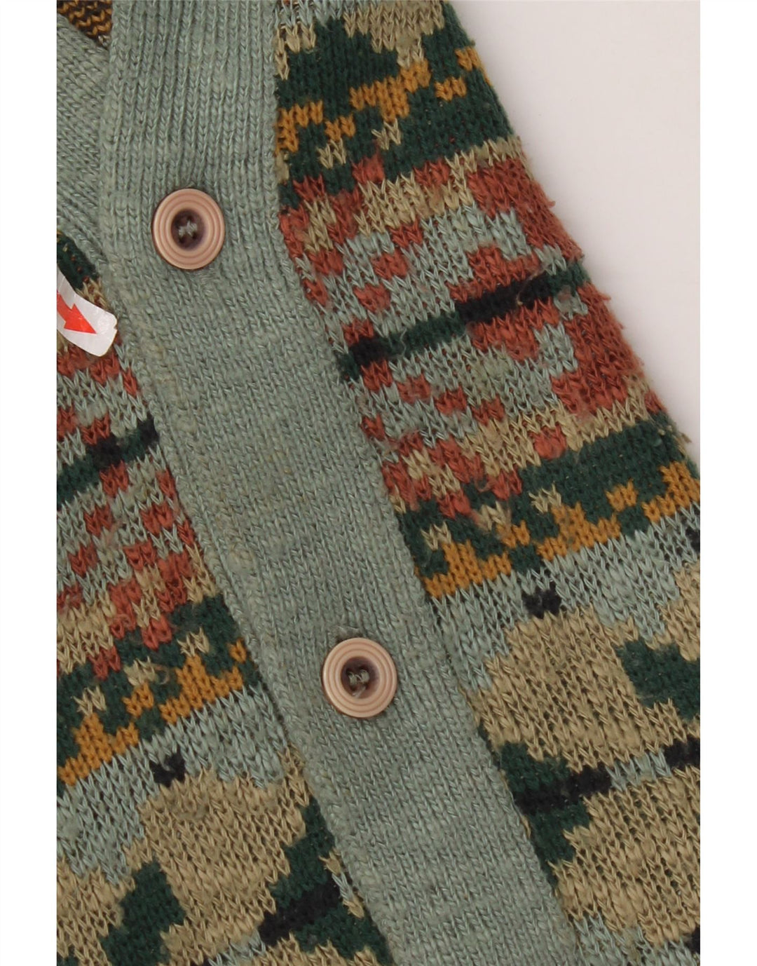 Marks & Spencer Herre cardigan sweater Medium Flerfarvet Fair Isle