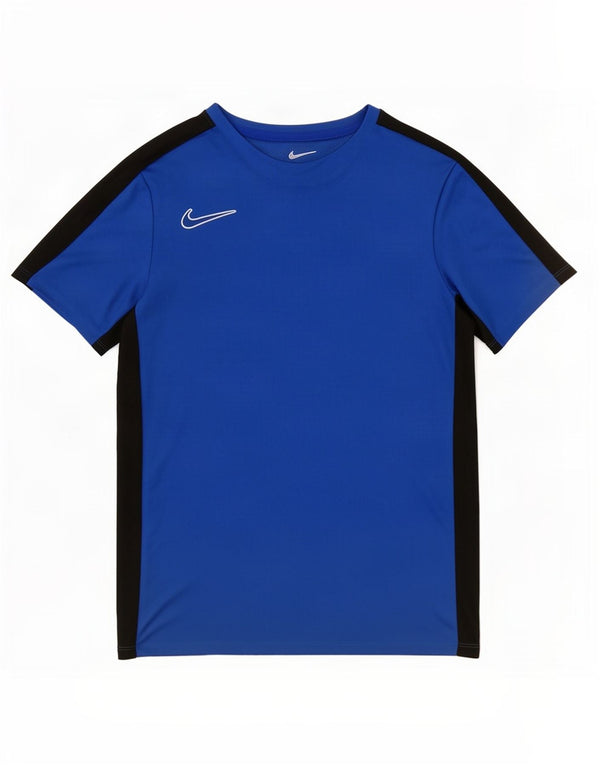 Nike Boys Dri Fit T-Shirt Top 13-14 år XL Blå Colourblock Polyester