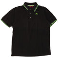 Kappa herre polo shirt lille sort stribet bomuld