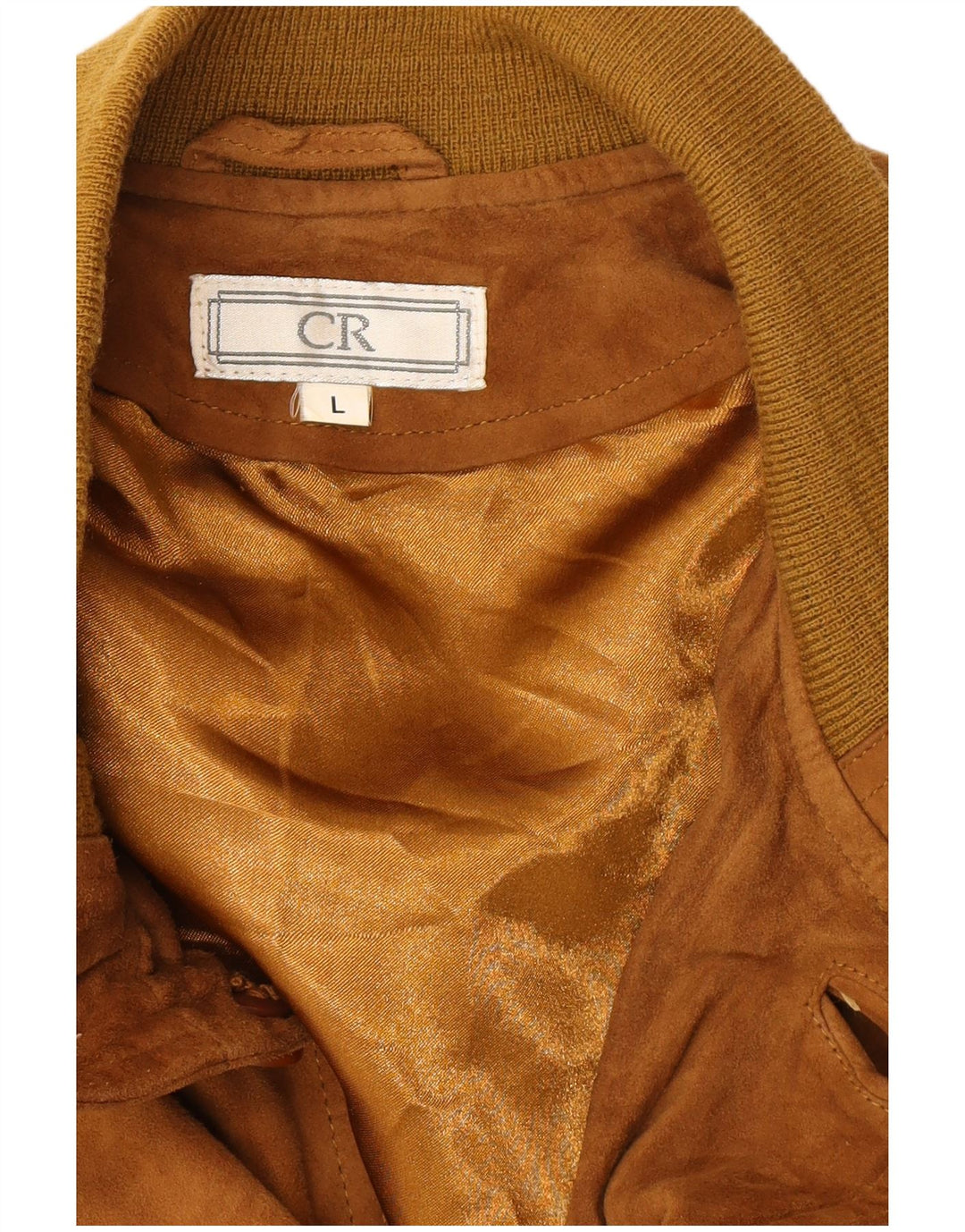 Vintage herre ruskindsjakke UK 40 Stor brunt læder