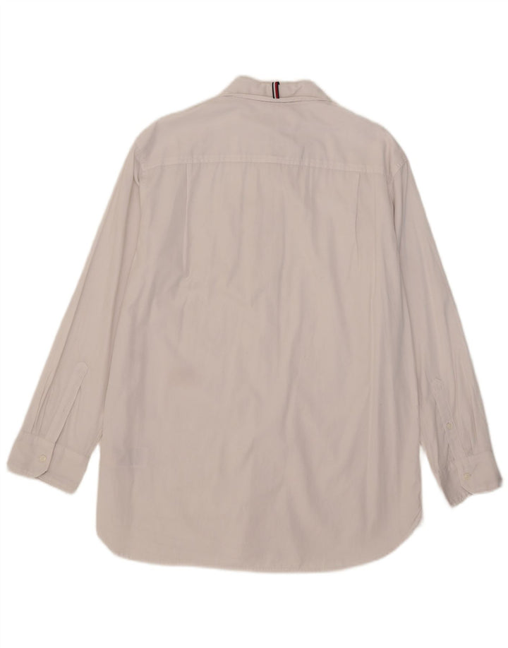 Tommy Hilfiger Dameskjorte US 8 Medium Hvid Bomuld
