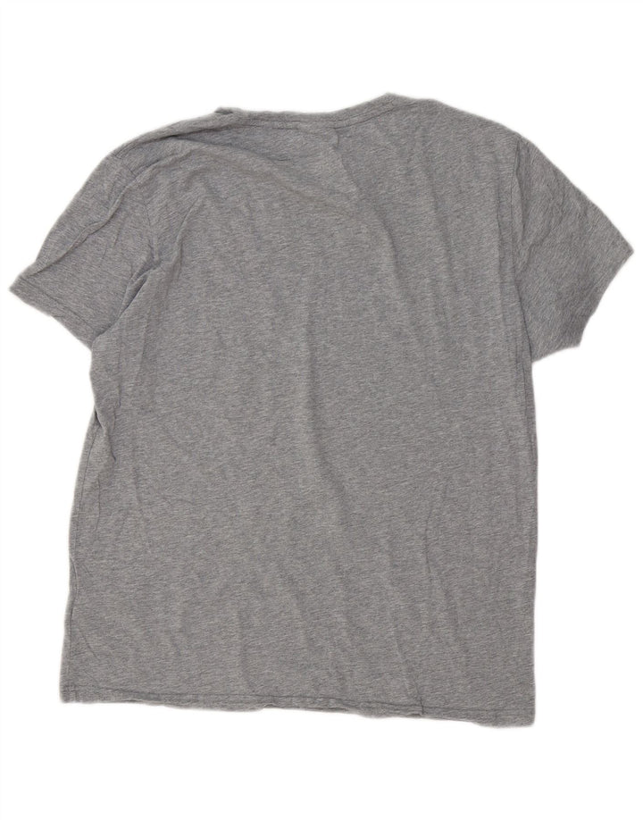 Gant Grafisk T-shirt top til mænd, stor grå bomuld