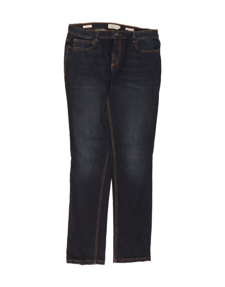 DACK'S Mens Regular Fit Slim Jeans IT 48 Medium W32 L32 Navy Blue Cotton Vintage Dack's and Second-Hand Dack's from Messina Hembry 