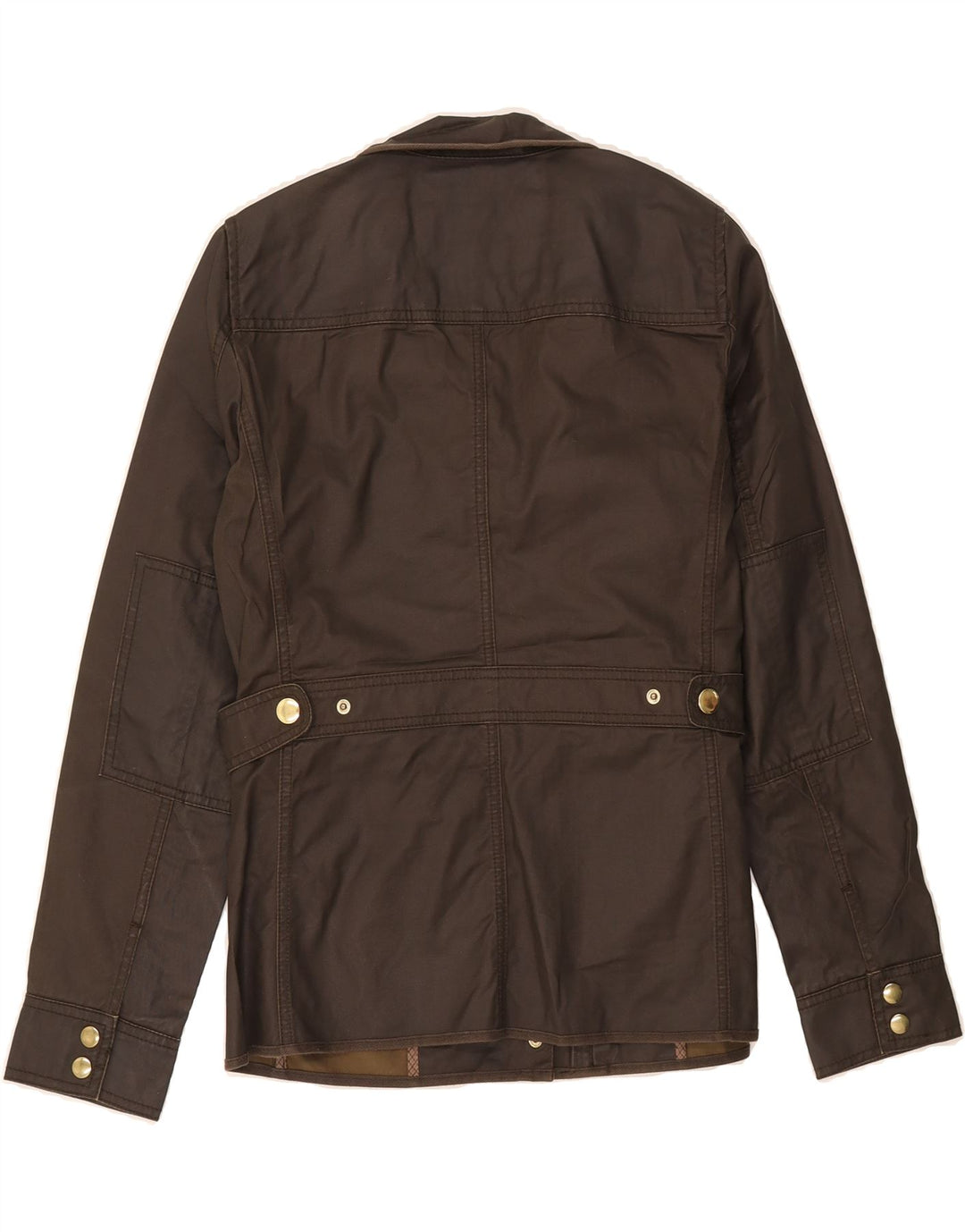 J. CREW Womens Utility Jacket UK 10 Lille brun bomuld