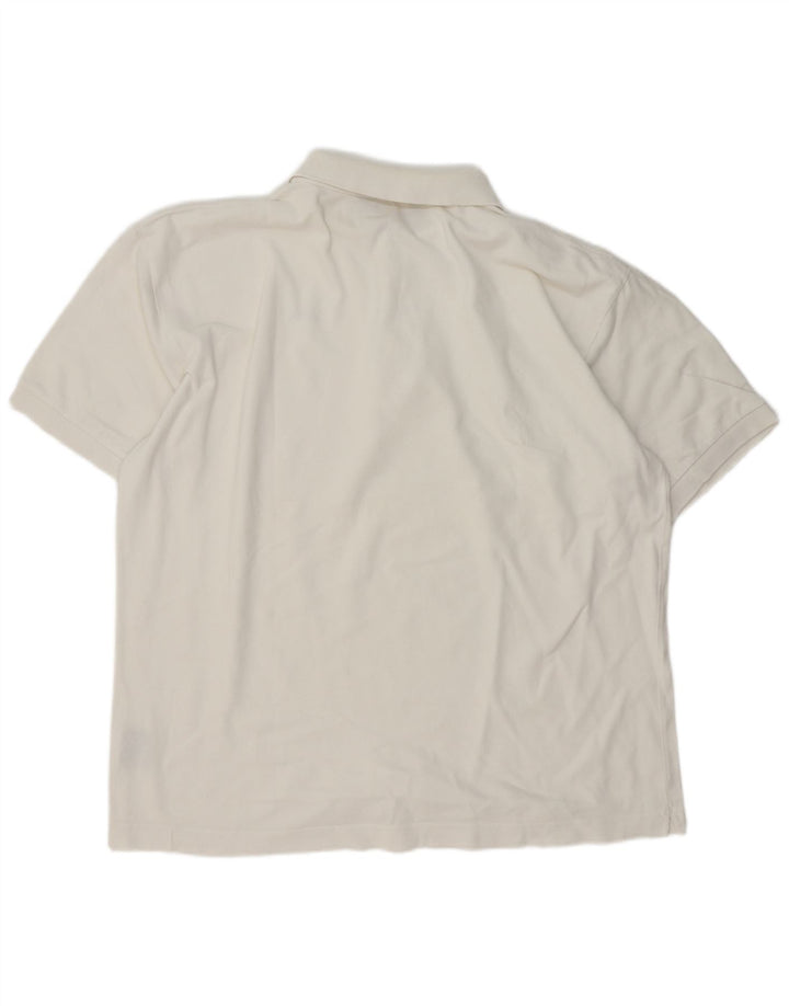 Kappa herre poloshirt 2XL hvid bomuld