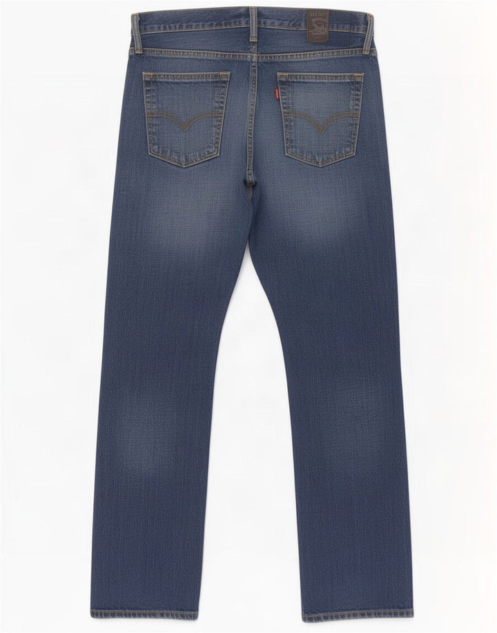 Levi's Herre 514 lige jeans W32 L32 blå bomuld