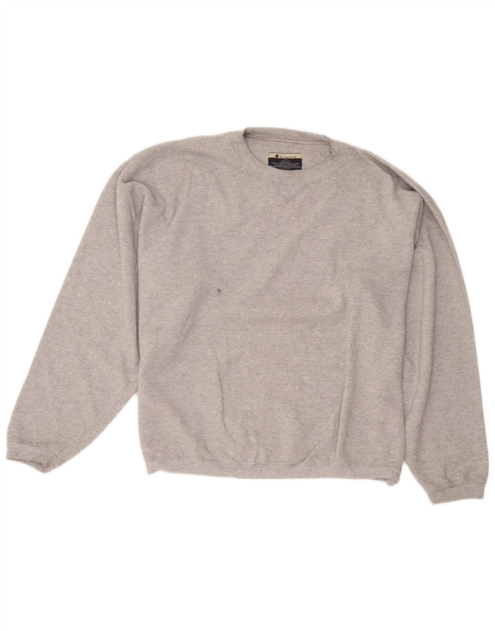 Champion Herre Sweatshirt Jumper 2XL Grå Polyester