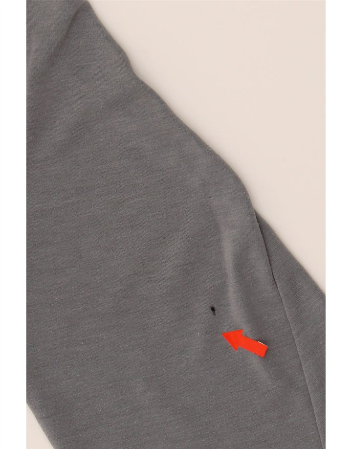 NIKE Mens Dri Fit Zip Hoodie Sweater Small Grey Viscose Vintage Nike and Second-Hand Nike from Messina Hembry 