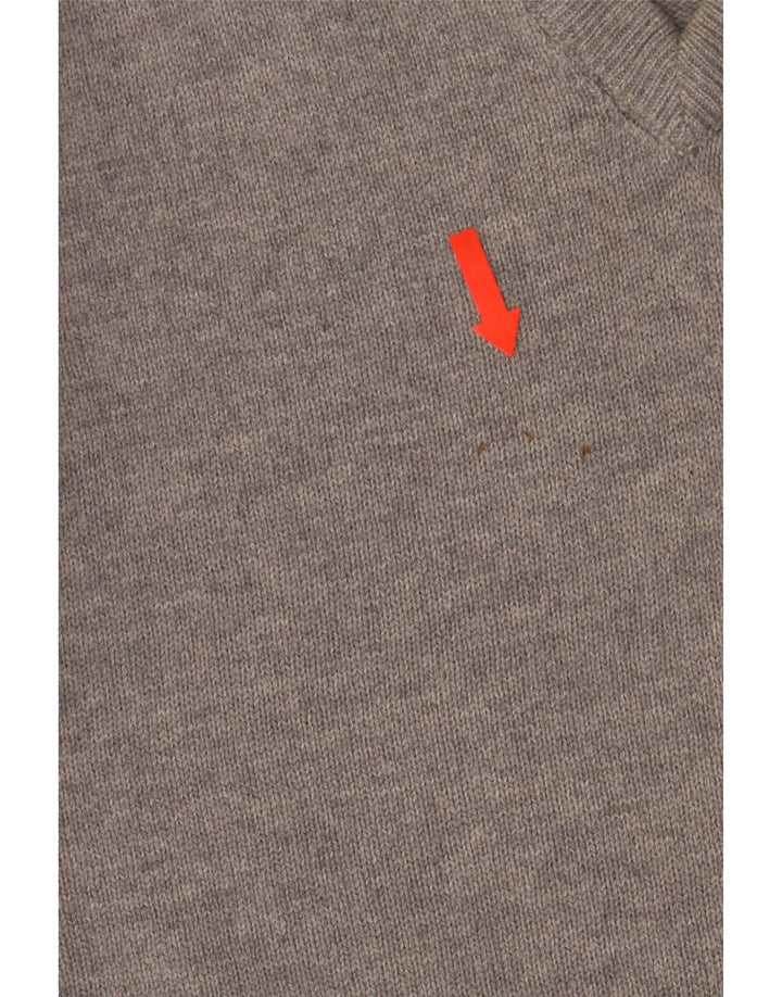 Marks & Spencer Herre Regular Fit V-hals sweater mellemgrå