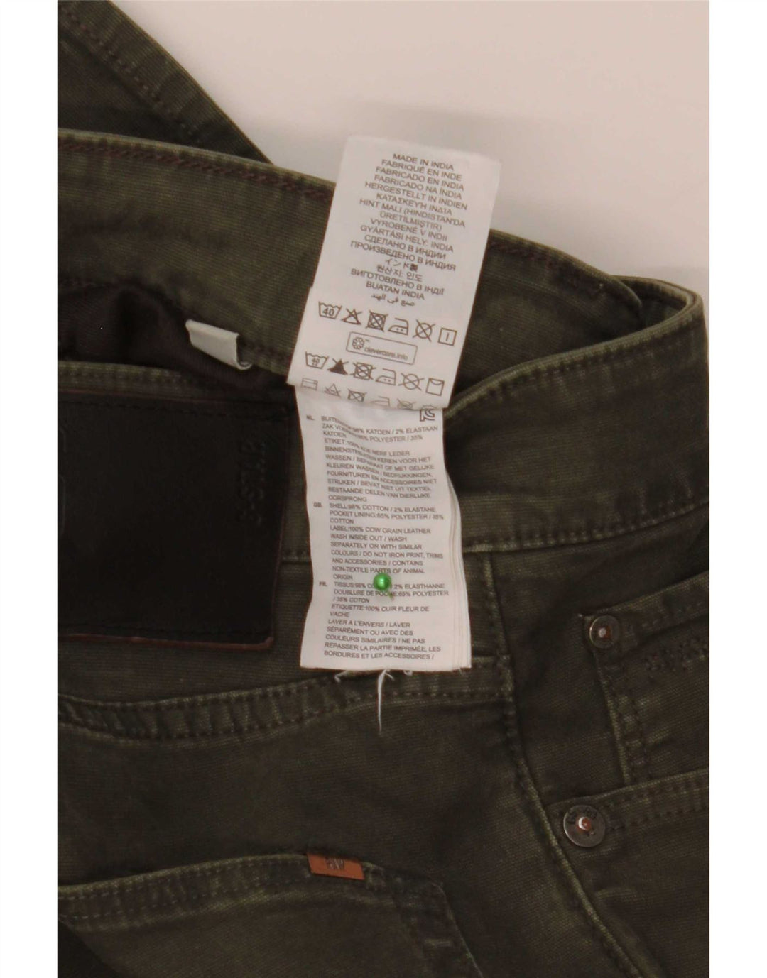 G-Star Slim Jeans til mænd W30 L32 Khaki Bomuld