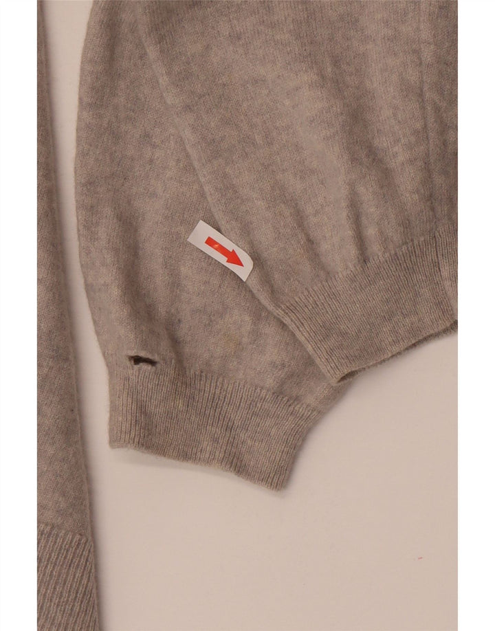 Massimo Dutti Dame Langærmet Jumper Kjole UK 10 Lille Grå Uld