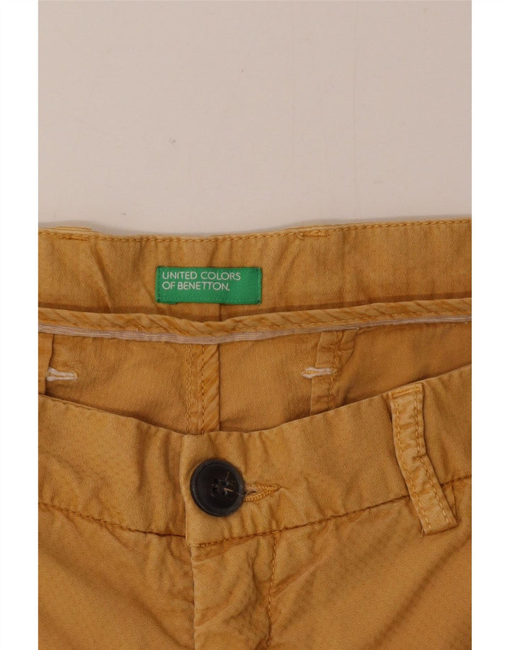 Benetton Chino Shorts til mænd W38 XL Brun