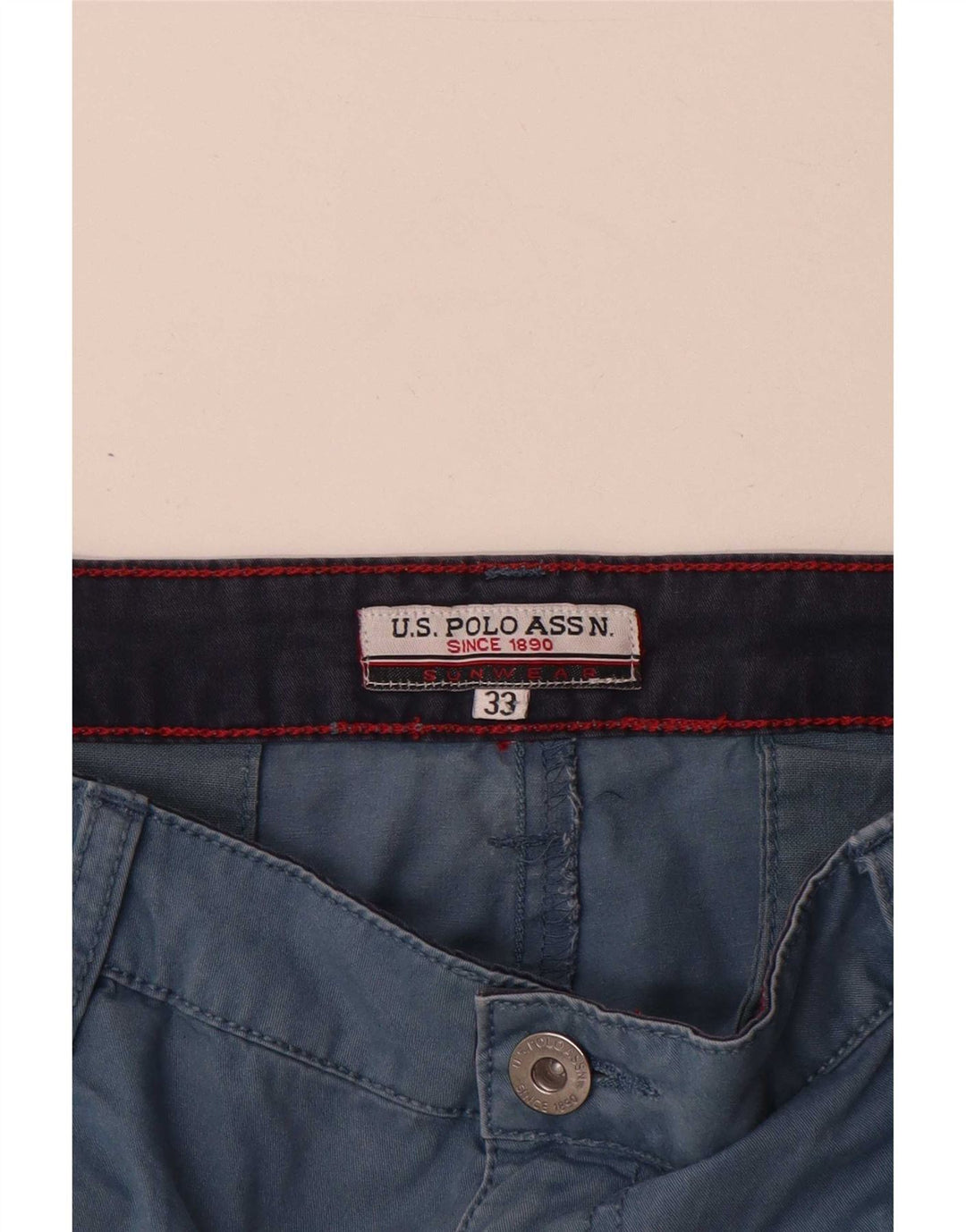 U.S. Polo Assn. Herre Chino Shorts W33 Medium Blue Bomuld