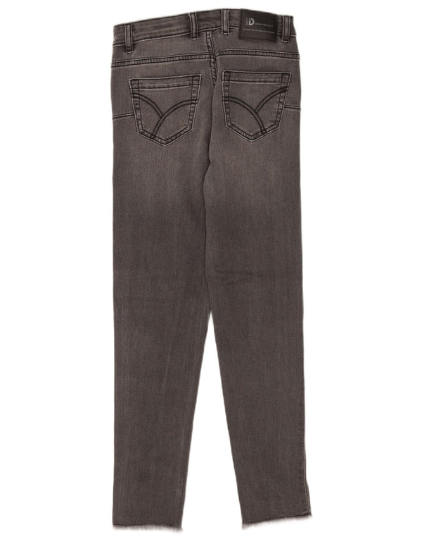 Dacks Dame Crop Skinny Jeans IT 44 Medium W28 L25 Grå