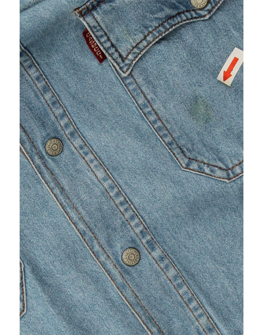 Casucci Herre Denim skjorte Medium Blue Bomuld