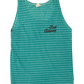 Bedste Firma Herre Grafisk Vest Top Stor turkis stribet