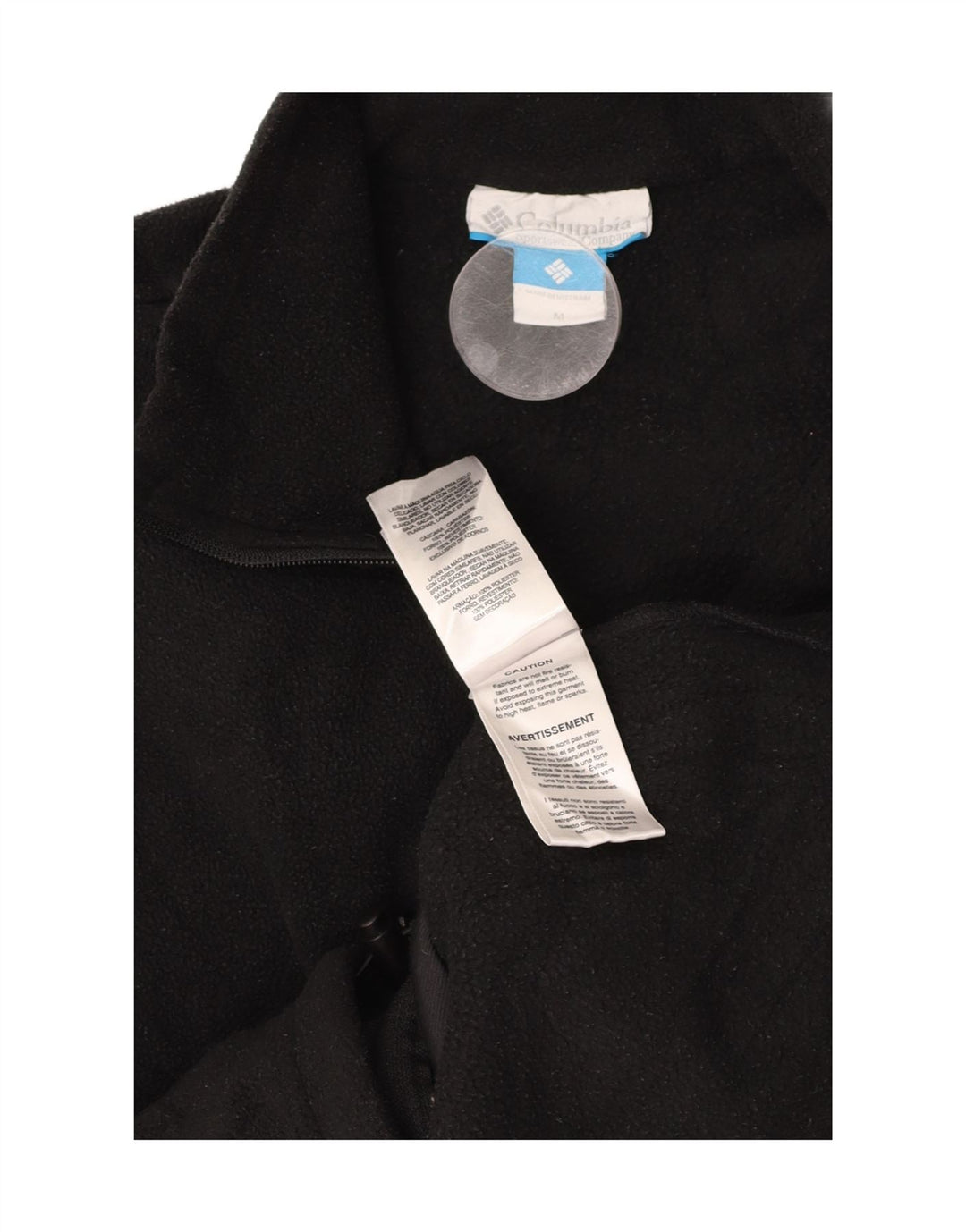 COLUMBIA Fleecejakke til mænd UK 38 Medium Sort Polyester