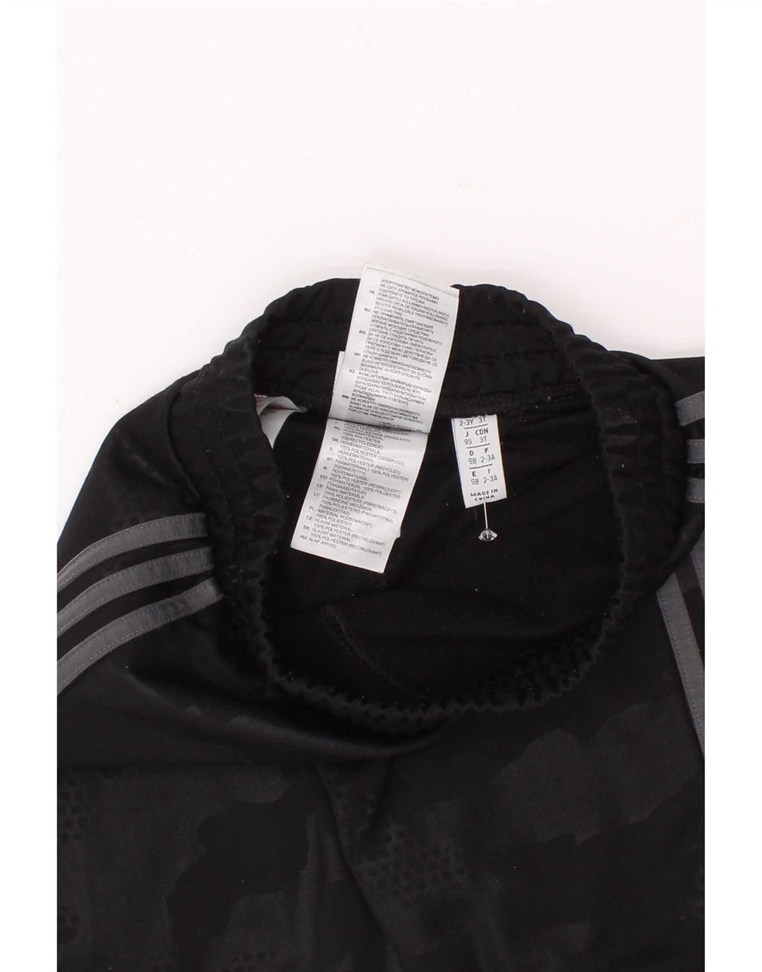 Adidas Drenge Træningsdragt Bukser Joggers 2-3 År Sort Camouflage Polyester