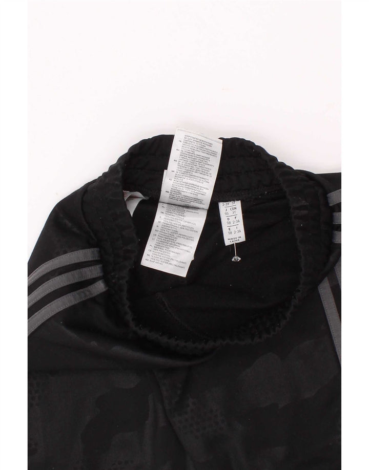 Adidas Drenge Træningsdragt Bukser Joggers 2-3 År Sort Camouflage Polyester
