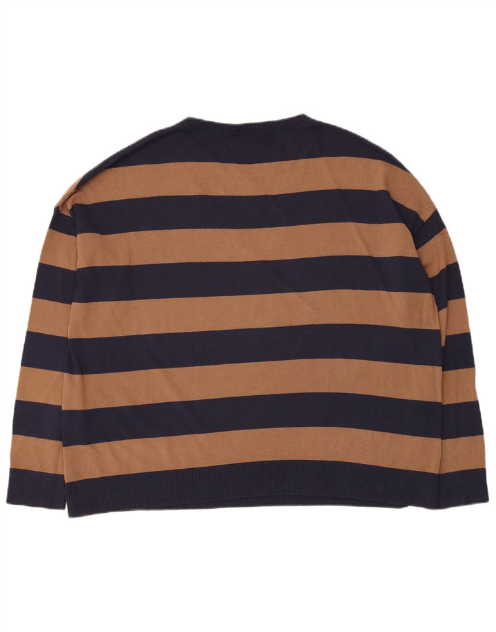 Max Mara Dame Weekend Boat Neck Jumper Sweater UK 14 Medium Navy Blue