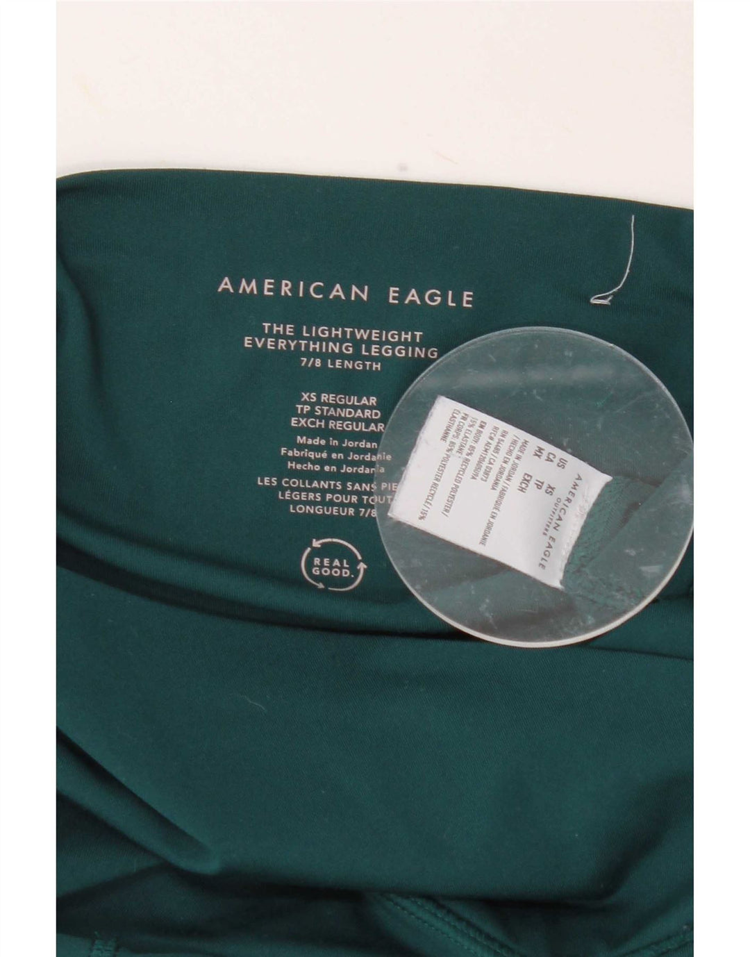 American Eagle Dame Leggings UK 4 XS Grøn Polyester