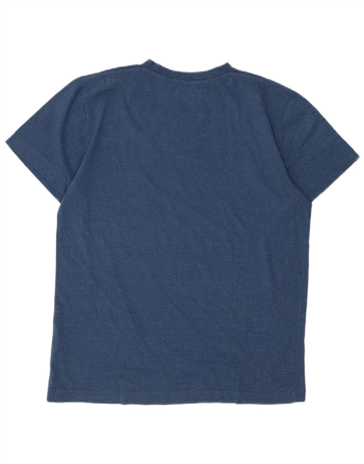 KAPPA Herre T-Shirt Top Medium Marineblå Bomuld