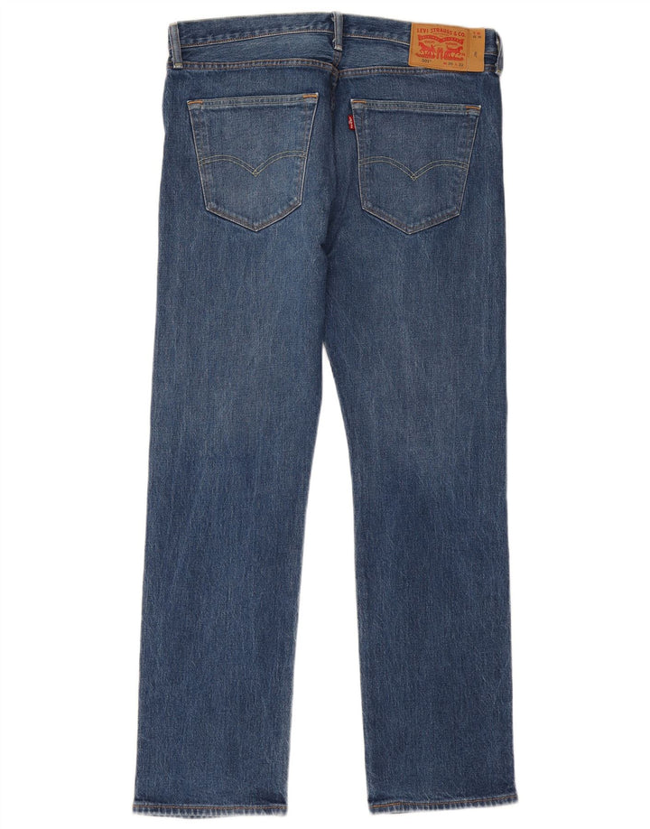 Levi's Herre 501 lige jeans W36 L32 blå bomuld