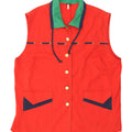 RIGANY Womens Gilet EU 50 2XL Red Polyester