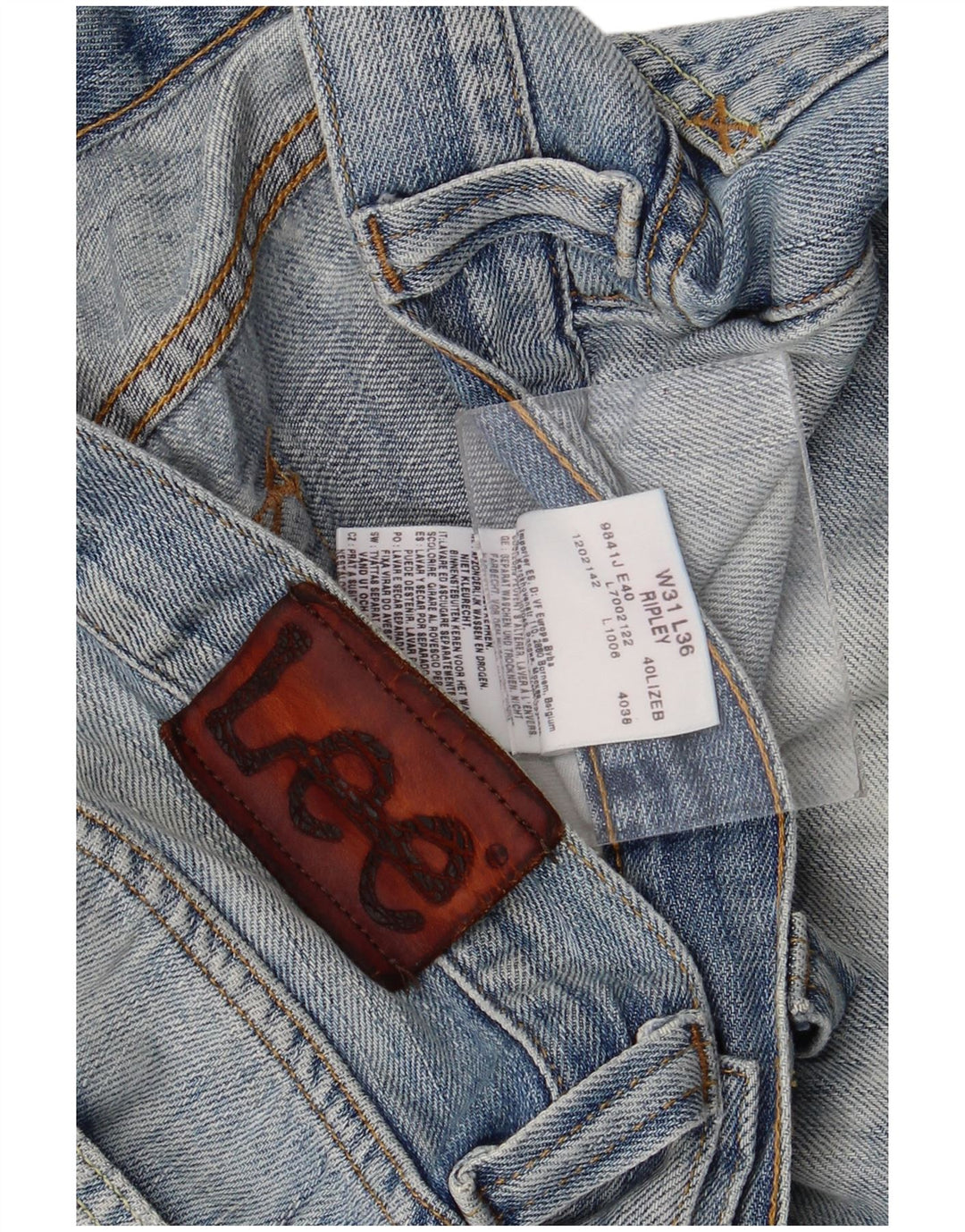 Lee Herre Ripley Denim Shorts W31 Medium Blue Bomuld