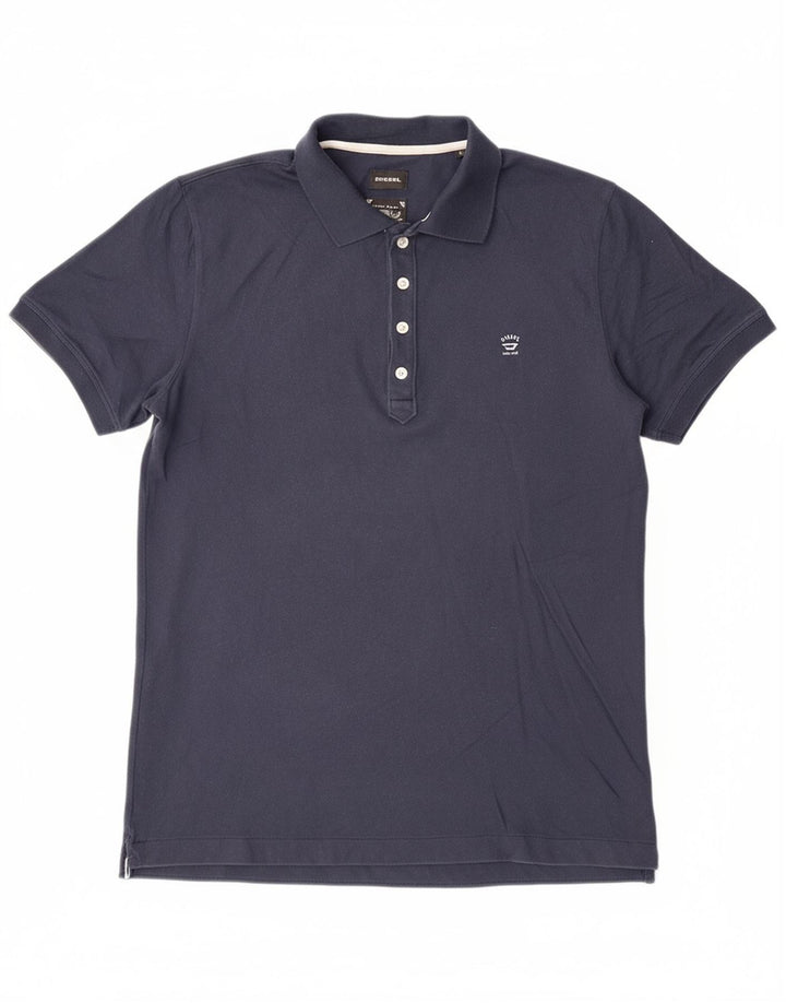 DIESEL Mens Polo Shirt Large Navy Blue