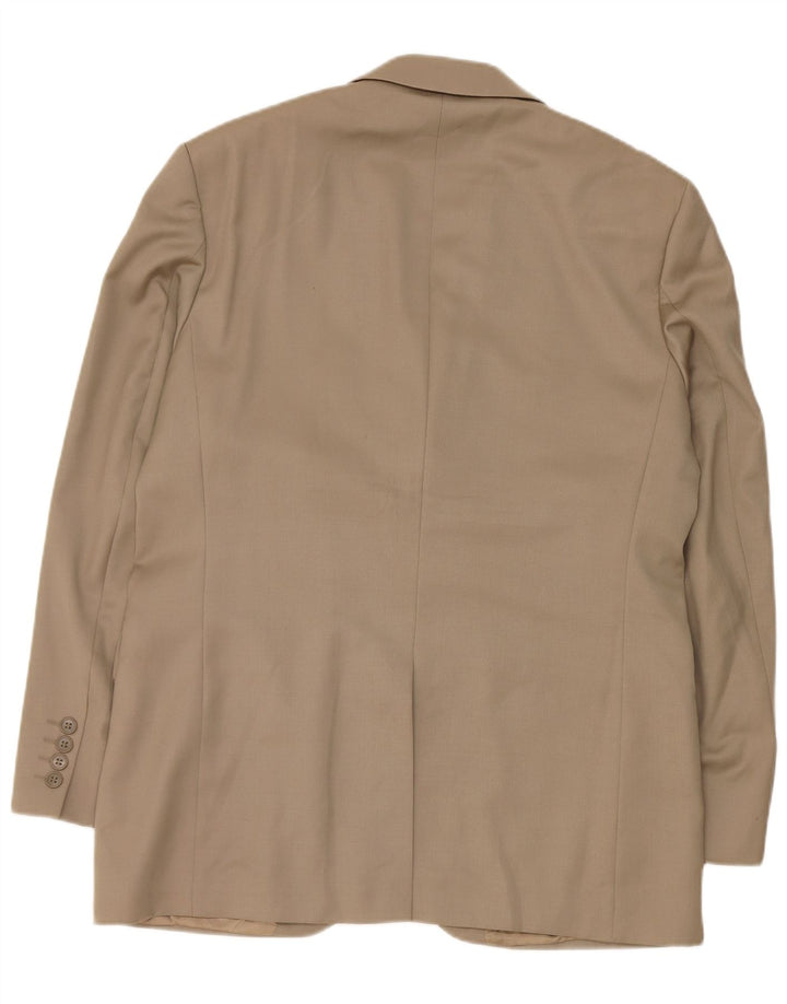 Pierre Cardin Dame 3 Button Blazer Jacket UK 40 Large Beige New Wool