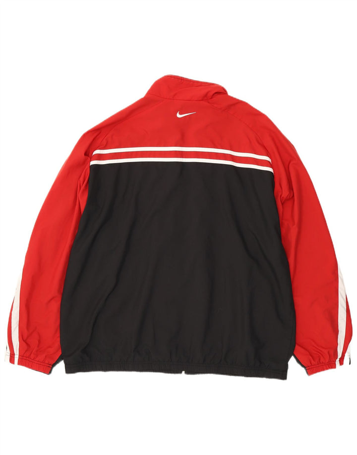 Nike Træningsdragt til mænd, topjakke UK 45/47 XL Rød Colourblock Polyester