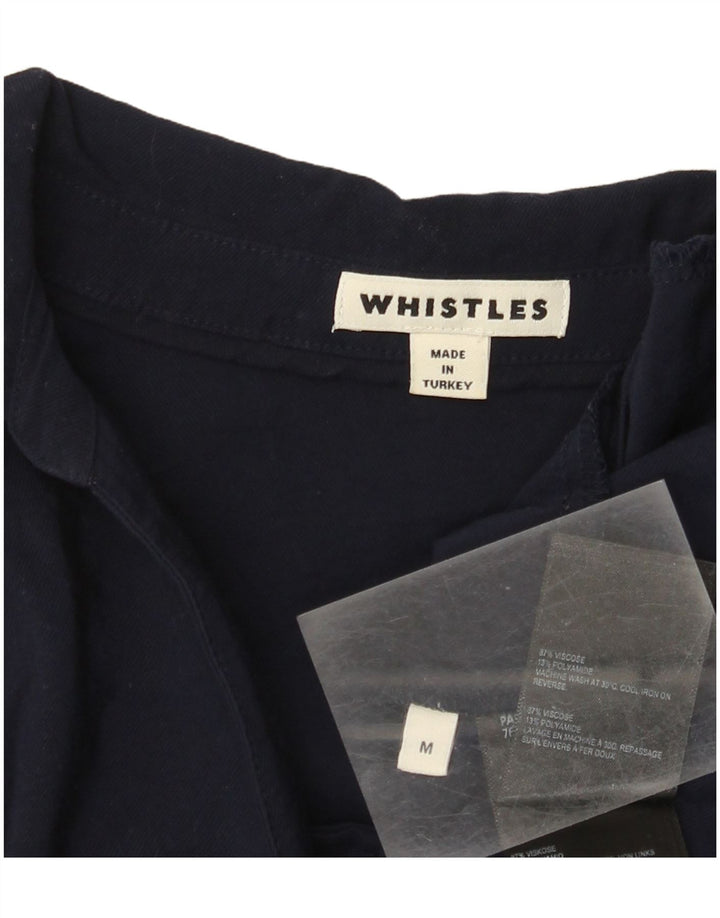 Whistles Dame Oversized 3/4 Ærm Shift Dress UK 14 Medium Navy Blue